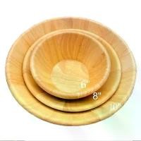 ราคา ชามสลัดไม้ 8 นิ้ว / 10 นิ้ว / 12 นิ้ว ชามไม้ยางพารา salad bowl wood ชามใส่อาหาร ถ้วยไม้ family life (1732494376524219760)