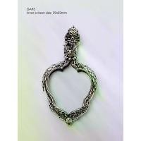 ราคา GAR3Silver925 Garuda3 amulet casing 29x32mm กรอบพระ เงินแท้925 สำหรับครุฑพิมพ์ใหญ่ วัดโพธิ์ทอง (1732191009734953610)