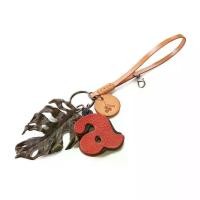 ราคา A to Z bag charm ที่ห้อยกระเป๋า พวงกุญแจหนังวัวแท้ 100% (1729625373335652904)