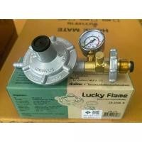 ราคา ขายดีทั้งเครือข่าย ของแท้100% Lucky flame หัวปรับแก๊สเซฟตี้แรงดันต่ำ มีมาตรวัดความดัน รุ่น LS-325SG (1731897682820367995)