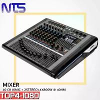 ราคา NTS TOP4-1080 เพาเวอร์มิกเซอร์ TOP-SERIES 10 CH ( 6 MIC + 2 STEREO ) 4 X 800 วัตต์ เพาเวอร์มิกเซอร์ 4 CH มีแอมป์ และ ครอสโอเวอร์ในตัว ยังไม่มีคะแนน (1730147736035429081)