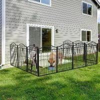 ราคา NJANHG COD BINGOPAW กรงสุนัข 8 Panels Metal Dog Cage Foldable Dog Exercise Fence พับได้ กรงหมา เหมาะสำหรับสุนัขพันธุ์เล็กถึงกลาง (1731943315326666728)