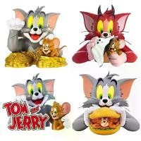 ราคา Tom และ Jerry, เครื่องประดับโมเดลรูปปั้นครึ่งตัว, สินค้าแบบหลวมของแท้ญี่ปุ่น, ตุ๊กตาของเล่นอินเทรนด์, Tom Cat และ Jerry (1731443771214693736)