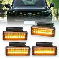 ราคา เปลือกไฟกระจังหน้ารถยนต์, สากล, ไฟวิ่งกลางวัน, ไฟ LED สีเหลืองอำพัน, ไฟเตือนไฟหน้า, สำหรับ Ford และ Toyota Tundra Tank (1732457711924905674)