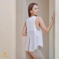 ราคา Cover Tank เสื้อกล้ามออกกำลังกายผู้หญิง เสื้อกล้ามกีฬา เสื้อคลุมสปอร์ตบรา หน้าสั้น หลังยาว เสื้อโยคะ FitMeSportswear คลังสินค้า (1732363207855015136)