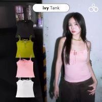 ราคา Sistersfabric - ivy Tank เสื้อกล้ามสายเดี่ยว แต่งระบายผูกโบว์ที่อก (1732434619999880967)