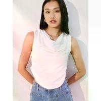 ราคา [Pomelo] เสื้อแขนกุดคอถ่วงดีเทลจับจีบ / Ruched Tank Top (1730962994720704603)