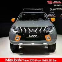 ราคา กระจังหน้า Triton 2015 2016 2017 2018 LED Bar ไฟวิ่ง ลาย Ralliart ลายใหม่สุด!!! (1729719739796719894)