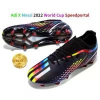 ราคา รองเท้าฟุตบอล คุณภาพดีที่สุด Adi X Messi 2022 Speedportal FG World Cup รองเท้าฟุตบอล (1732356339531220007)