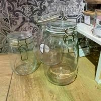 ราคา [COD] [พร้อมส่ง] [จัดส่งทันที] โหล โหลแก้ว โหลสูญญากาศ Jar with lid โหลดองผลไม้ ขวดโหลแก้ว ขวดโหลฝาล็อค มีซิลแหวนยางรอง โถมีฝาปิด ขวดโหลแก้วมีฝา โหลสูญญากาศ โหลดองเหล้าบ๊วย ขวดโหล (1732165496697358843