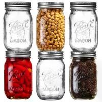 ราคา โหลแก้วmason jarสามารถ จัดเก็บ ขนม ซอส น้ำเชื่อม เครื่องเทศ เมล็ดกาแฟมิลค์เชคถ้วยปั่นBall Mason American Mason Jarโหลแก้วทรงสวยๆขวดโหลแก้ว (1732216433663969150)