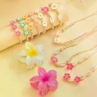 ราคา ชุดเครื่องประดับดินเหนียวนุ่ม สไตล์วันหยุดที่ชายหาด โบฮีเมียน หินคลุกหลากสี พลัมเรีย เชลล์ สร้อยคอทอมือและกำไลข้อเท้า jewelry mystery jar (1731189311105107579)