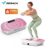 ราคา MERACH vibration machine เครื่องออกกำลังกายแผ่นสั่นสะเทือนอุปกรณ์ออกกำลังกายทั้งร่างกาย แผ่นสั่นสะเทือนบลูทูธและซิลิโคนพร้อมโหมดอัตโนมัติ (1732493369397839444)