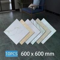 ราคา 10PCS กระเบื้องยางปูพื้น 60×60cm กาวในตัว กันน้ำ กระเบื้องยางลายหินอ่อน PVC ปูพื้นห้องนอน กระเบื้องพื้น floor tiles (1731202951634781642)