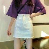 ราคา Fairy Style กระโปรงยีนส์เอวสูง ทรงเอ ปลายรุ่ย สไตล์เกาหลี (1729667690267838825)