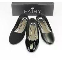 ราคา 1338/1,1A,1B รองเท้าคัชชูนักศึกษา คัชชูส้นแบน FAIRY หนัง PU แนะนำ (1731073863348161121)