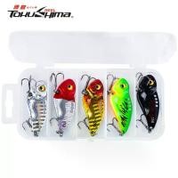 ราคา 【จัดส่งจากประเทศไทย】 5pcs/box Fishing Lure Set 3g/5g/7g/10g/12g/15g/20g Colorful VIB Bait Artificial Spinner Balancer Metal Fishing Spoons Lures Sinking Casting Lure (1732161464625235342)