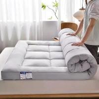 ราคา asdhuwushop วัสดุอย่างดี ที่นอนท็อปเปอร์ ท็อปเปอร์ หนา 120200cm/150200cm Topper นุ่มนอนสบาย เบารองที่นอนขนห่านเทียม (1731830758764283258)