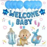 ราคา ลูกโป่งwelcome baby Baby Shower ต้อนรับเด็กแรกเกิด ลูกโป่งวันเกิด พร็อพถ่ายรูปเด็กแรกเกิด ลูกโป่งฟอยล์แต่งห้องคลอด (1731536377841682843)