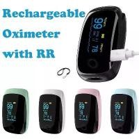 ราคา เครื่องวัดออกซิเจนแบบชาร์จไฟได้, พร้อมอัตราความอิ่มตัวของออกซิเจนในหัววัด, เครื่องวัดอัตราการไหลของชีพจร SpO2, PI RR ที่ โกน ขน (1732147886624442003)
