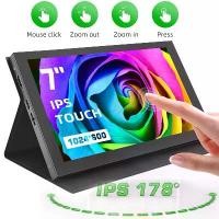 ราคา Thailand จอภาพพกพา Eyoyo ขนาด 7 นิ้ว IPS ความละเอียด 1024x600 หน้าจอสัมผัสแบบคาปาซิทีฟ 5 จุด จอภาพ HDMI สำหรับแล็ปท็อป Raspberry Pi 4B 3B+3A+ และ Banana Pi win7/8/10/11 และคอนโซลเกม (17322612638147897