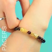 ราคา สร้อยข้อมือ Pi Xiu, สำหรับผู้หญิงและผู้ชาย, โกเมนเทียม, ทองวางเวียดนาม, ลูกปัดนำโชคสำหรับคู่รัก, สร้อยข้อมือผู้ชายและผู้หญิง (1731921688990419672)