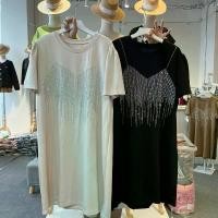 ราคา เดรสรีดเพชรสุดน่ารัก อกหน้าผ้าpi (1730367059473631873)
