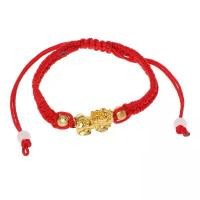 ราคา WANJ สร้อยข้อมือจี้ฮวงจุ้ยจีน ทอง Pi Xiu อุปกรณ์ป้องกันดวงตา สายสีแดง (1730060245736196930)