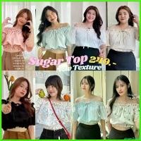 ราคา gingerZshop ความคงทน Sugar Top เสื้อปาดไหล่หวานนกรุปป ผู้หญิง clothing Women เสื้อยืดสาวอวบอ้วน เสื้อยืดปักลายน่ารักๆ (1730356014391921162)