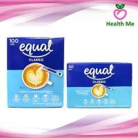 ราคา New look!!! Equal Classic Sweet Taste 100Sachets Equal Sweetener Substitute for Sugar 50 sachets / 100 sachets (1732207797118993429)