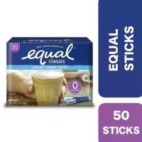 ราคา Equal Classic Sweetener Sugar substitute 50 g. sachets ++ อิควล คลาสสิค วัตถุให้ความหวานแทนนน้ำตาล ก. ซอง (1732190960988161621)