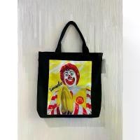 ราคา กระเป๋าผ้า สะพายไหล่ ผ้ายีนส์ แคนวาส Canvas Tote Bag mcdonald สินค้าแนะนำ (1732090172813444190)