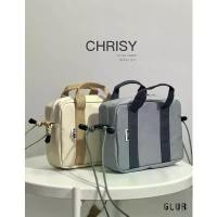 ราคา Chrisy Canvas กระเป๋าสะพายข้าง มี 2สี สวัสดิการสด (1732186433090913766)