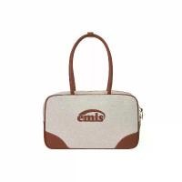 ราคา กระเป๋าสะพายข้างผ้าแคนวาส Emis canvas tote bag แบรนด์เนม ของ แท้ (1732180667161019650)