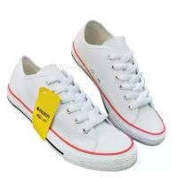 ราคา รองเท้าผ้าใบGoldCity-1207Classic canvas สีขาวแดง Size 35-45 （Hot sale） (1731540135840482343)
