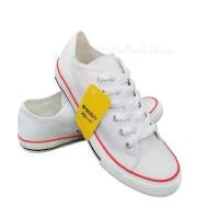 ราคา รองเท้าผ้าใบ Classic canvas GoldCity-1207 สีขาวแดง Size 35-45 แนะนำ (1732011138331151126)