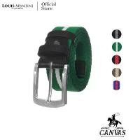 ราคา ขายร้อน Louis Montini เข็มขัดผ้า แคนวาสผสมหนังแท้ เข็มขัดผู้ชาย เข็มขัดแฟชั่น Canvas Belt MCT19 (1732309656857315235)
