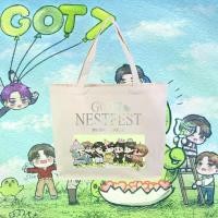 ราคา NEW กระเป๋าผ้าแคนวาส ถุงผ้า " GOT7 " ลูกนก IGOT7 กลับไปคอนเสิร์ต CONCERT IN BANGKOK Girl's Canvas Tote Bag #GT05 (1731365412147987601)