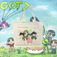 ราคา NEW กระเป๋าผ้าแคนวาส ถุงผ้า " GOT7 " ลูกนก IGOT7 กลับไปคอนเสิร์ต CONCERT IN BANGKOK Girl's Canvas Tote Bag #GT23 (1731365973293499537)