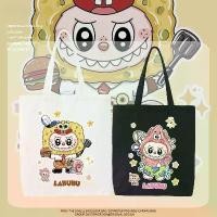 ราคา กระเป๋าผ้าลาย Labubu Patrick Star SpongeBob SquarePants canvas bag tote bag กระเป๋าผ้าใบ กระเป๋าหิ้ว (1732395222559983249)