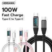 ราคา HENSAWA รุ่น US3117 สายชาร์จเร็ว PD 100W ชนิด TypeC ถึง TypeC พร้อมชิป E-Marker สายแสดงผลแบบดิจิตอล USB2.0 ถ่ายโอนข้อมูล 480Mbps Cable แล็ปท็อป โทรศัพท์ (1730731473443392429)