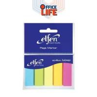 ราคา Elfen (เอลเฟ่น) กระดาษโน๊ตกาว Page Marker กระดาษโน๊ต 5 สี โพสต์อิท ขนาด 1.5 x 5 ซม. ( 1 แพ็ค / 25แผ่น ) (1731894082045183887)