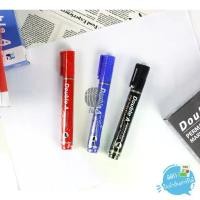 ราคา ปากกามาร์คเกอร์ Double A Permanent Marker 200 หัวกลม 2 มม. สีดำ, น้ำเงิน, แดง หมึกกันน้ำ แห้งเร็ว (1730195906718239028)