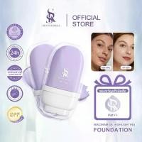 ราคา [2 ชิ้น]SKS BIO FORMULA Niacinamide รองพื้นไฮไลท์เปลี่ยนสี เมคอัพหน้า คอนซีลเลอร์ติดทนนาน รองพื้นชนิดน้ำไวท์เทนนิ่ง เบสม่วงใน7–11 (1731480935616513965)