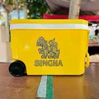 ราคา กระติกสิงห์ 45 ลิตร มีล้อลาก มีที่ระบายน้ำ singha cooler (1730967093578926211)