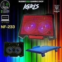 ราคา KILOPLIANG ขายร้อน GAMING NUBWO NF-233 COOLER PAD IGRIS พัดลมโน๊ตบุ๊ค พัดลมรองโน๊ตบุ๊ค พัดลมระบายความร้อนโน๊ตบุ๊ค 2 พัดลม 233 (1732427142044681273)