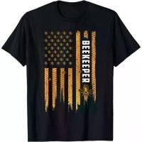 ราคา เสื้อยืด การเลี้ยงผึ้ง American Flag Honeycomb Honey Bees Beekeeper (1731696722755880098)