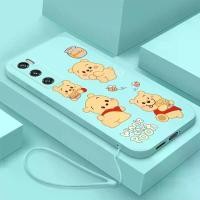 ราคา เคสโทรศัพท์, สำหรับ Vivo V20SE และ Vivo Y70 2020, ดีไซน์ใหม่ล่าสุด, การออกแบบ Winnie the Pooh Honey น่ารัก, ตัวป้องกันซิลิโคนเหลว, ฝาครอบกันชนกันกระแทกเรียบ, พร้อมเชือกเส้นเล็ก (1729995362816460972)