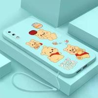 ราคา เคสโทรศัพท์, เคสสำหรับ Samsung A10S และ Samsung A10, ดีไซน์ใหม่ล่าสุด, วัสดุซิลิโคนเหลว, ตัวป้องกันหน้าจอ, กันชนกันกระแทกเรียบ, พร้อมเชือกเส้นเล็ก, ดีไซน์ Winnie the Pooh Honey น่ารัก (172999536536797