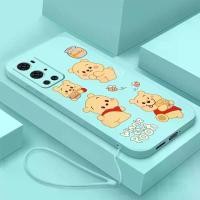 ราคา เคสโทรศัพท์, เคสสำหรับ OnePLus 9 Pro, OnePLus 9, OnePLus 9R, OnePLus 9RT, OnePLus 8T, วัสดุซิลิโคนเหลว, ดีไซน์ Winnie the Pooh Honey น่ารัก, ป้องกันการกระแทกเรียบ, พร้อมเชือกเส้น (1730002886055135831)